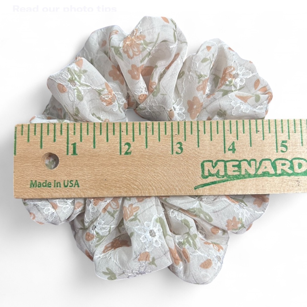 Marisa Handmade Scrunchie Set - Pink, Brown & Creme E/Elastic for 2-3 Turns NWT - Picture 7 of 7